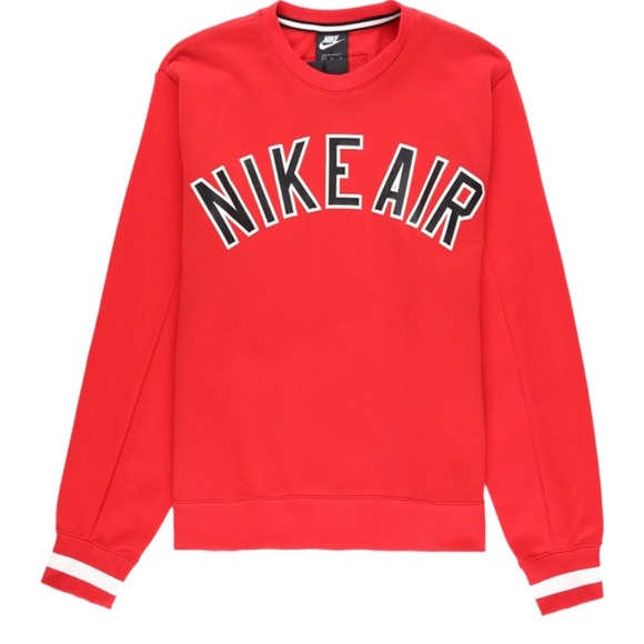 nike air crew sweatshirt red